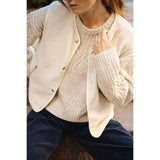 Part Two SignyPW Waistcoat In Ivory