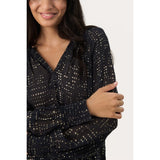 Part Two TenniePW Blouse In Gold Dot