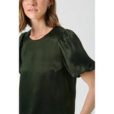 Part Two UriaPW Satin Puff Blouse In Rosin