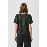 Part Two UriaPW Satin Puff Blouse In Rosin