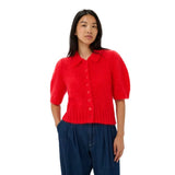 Part Two VernoniPW Cardigan In Poppy Red