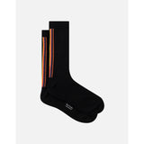 Paul Smith Vertical 'Artist Stripe' Socks In Black