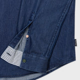 Paul Smith Tailored-Fit Rinse Denim Shirt with Multicolour Buttons