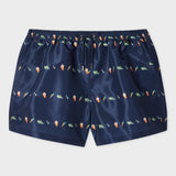 Paul Smith Beach Snaps Print Swim Shorts Navy