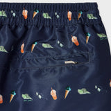Paul Smith Beach Snaps Print Swim Shorts Navy