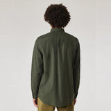 Paul Smith Brushed Cotton Regular Fit Shirt In Green