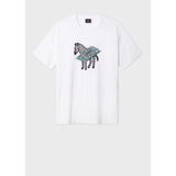 Paul Smith Circuit Print Zebra T-Shirt White