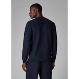 Paul Smith Cotton-Blend Long-Sleeve Lounge Top In Navy Blue