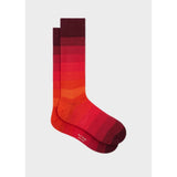 Paul Smith Cotton-Blend Ombre Stripe Socks In Red