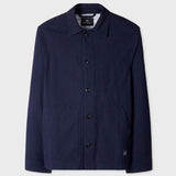 Paul Smith Cotton Seersucker Work Jacket Navy