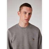 Paul Smith Cotton Zebra Logo Sweatshirt In Grey