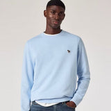Paul Smith Cotton Zebra Logo Sweatshirt Sky Blue