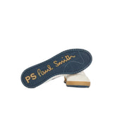 Paul Smith 'Dover' Leather Panel Trainers In White & Navy