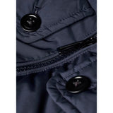 Paul Smith Down Hooded Puffer Jacket In Navy