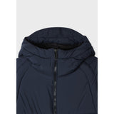 Paul Smith Down Hooded Puffer Jacket In Navy