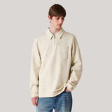 Paul Smith Ecru Marl Cotton-Linen Zip-Neck Sweatshirt