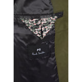 Paul Smith Four Pocket Utility Jacket In Olive Green