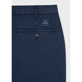 Paul Smith Garment-Dyed Stretch Pima-Cotton Shorts Dark Navy