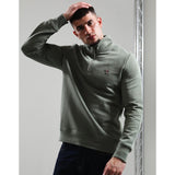 Paul Smith Half Zip Zebra Sweatshirt In Greyish Green