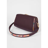 Paul Smith Inverted 'Dusky Swirl' Shoulder Bag In Burgundy