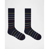 Paul Smith Keith Signature Stripe Crew Socks In Navy