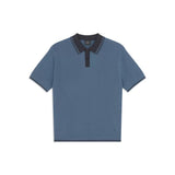 Paul Smith Knit Polo In Blue