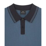 Paul Smith Knit Polo In Blue