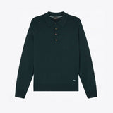 Paul Smith Knitted Polo Sweater - Very Dark Green
