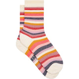 Paul Smith Lurex Glitter Swirl Socks In White
