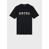 Paul Smith Men's 'Skulls' Print T-Shirt In Black