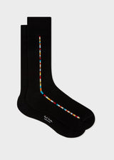 Paul Smith Men's Vittore 'Signature Stripe' Socks In Black