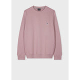 Paul Smith Men's Zebra Logo Organic Cotton Sweatshirt In Powder Pink
