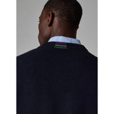 Paul Smith Merino Wool Cardigan In Navy