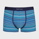 Paul Smith Organic-Cotton Blue 'Signature Stripe' Mix Boxer Briefs Three Pack