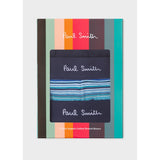 Paul Smith Organic-Cotton Blue 'Signature Stripe' Mix Boxer Briefs Three Pack In Blue