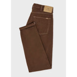 Paul Smith Organic Cotton Tapered-Fit Jeans In Brown