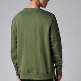 Paul Smith Organic Cotton Zebra Logo Sweatshirt In Khaki Green