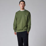 Paul Smith Organic Cotton Zebra Logo Sweatshirt In Khaki Green