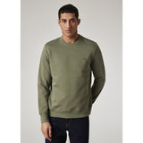Paul Smith Organic Cotton Zebra Logo Sweatshirt In Washed Green