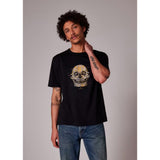 Paul Smith 'Painted Skull' Print T-Shirt In Black