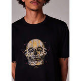 Paul Smith 'Painted Skull' Print T-Shirt In Black