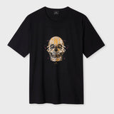 Paul Smith 'Painted Skull' Print T-Shirt In Black