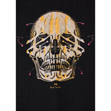 Paul Smith 'Painted Skull' Print T-Shirt In Black