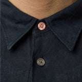 Paul Smith PS Classic Linen Shirt In Very Dark Navy