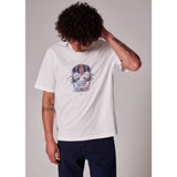 Paul Smith Regular Fit 'Painted Skull' Print T-Shirt In White