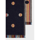 Paul Smith 'Signature Stripe' Polka Dot Scarf In Multi