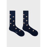 Paul Smith 'Signature Stripe Polka Dot' Socks In Navy