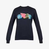Paul Smith Skateboard Graphic-print Organic-cotton Sweatshirt Dark Navy
