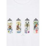 Paul Smith 'Spray Cans' Print T-Shirt In White