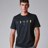 Paul Smith Table Football Print T-Shirt In Dark Navy